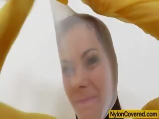 Leony Aprill Nylon Mask Distorted Cuddly Face