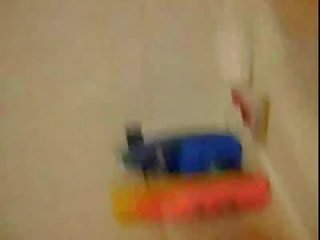Super emo teen masturbating with water