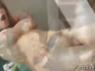 Roscata widow fund pounded de extraterestru în assvengers parodie
