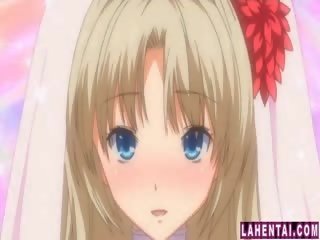 金發女郎 大 titted 香椿 新娘