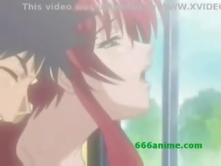 Redhead hentai lady with soaking udan burungpun fucked hard gets