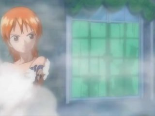 One Piece sex film Nami in extended bath scene