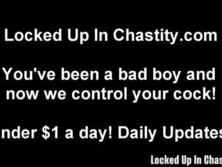 Chastity a orgasmu denial xxx video