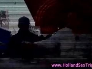 Dutch slut Sucks Black cock