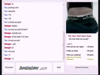 Teen Camgirl Chrstien Plays Omegle dirty movie Games