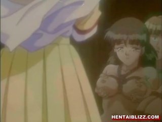 I lidhur hentai merr injeksion dhe brutalisht fucked nga njeri i prishur