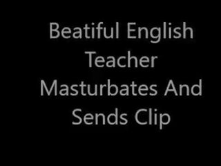 Beatiful english mugallym masturbates and sends clip