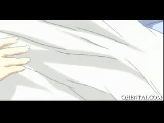 Hentai panenka kočička smashed s sklo láhev