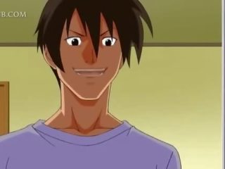 Chesty anime deity fitting velký penis v ji mokrý kretén