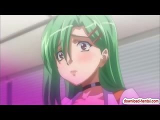Suur katkisele hentai tšikk imeb ja fucks a kirglik võll