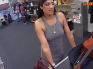 Stupendous stunner Satisfied By Pervert Pawnkeeper In The Backroom