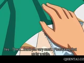 Hentai femme fatale bent üle a counter ja perses