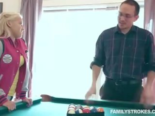 My stepdad lets me win at first