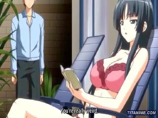 Busty schoolgirl masturbates juicily squishy