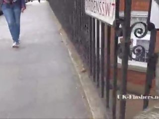 Sexy Ashley Riders public flashing and outdoor diva exposing tits and pussy to v