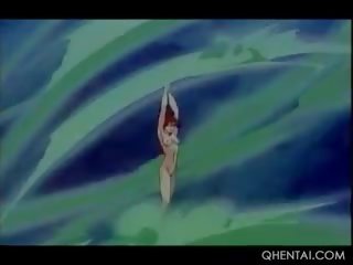 Hentai dragă devine slick pizda lins și tate supt de aliens