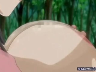 Nerdy velký kozičky paní fouká a sandwiches a klovaný pták