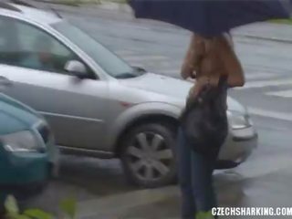 Ceko amatir girls sharked on the streets