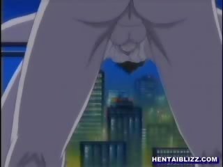 Roped manga kätib getting double fucked by two pervs