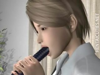 Rinnakas hentai mesi imemine dildo