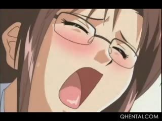 Chained Hentai lady Gets Dripping Cunt Vibed And Fucked