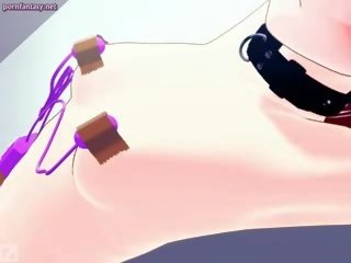 Anime Maid Gets Fucked With Toys