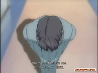 Chained Hentai Nurse Gets Shoved Toy On The Gynecology Chair