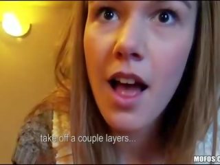 Honey flashes in public and sucks in bar