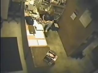Adorable Blonde Caught Masturbating At The Office