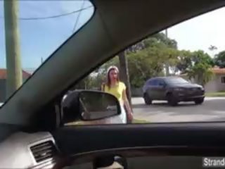 Pusaudze hitchhiker londona mīl liels dikki