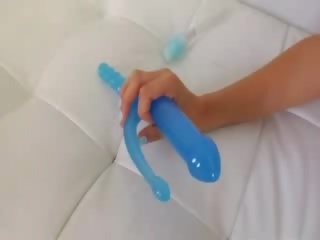 Blonde princess deep toying her ass