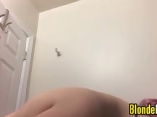 Chubby Blonde girlfriend Gets Ready For Fun