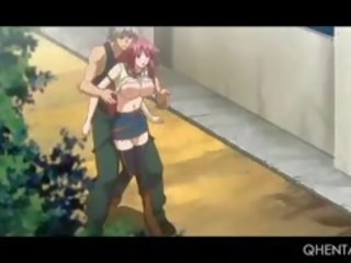 Outdoor Hentai Hardcore sex With Big Titted Redhead Princess