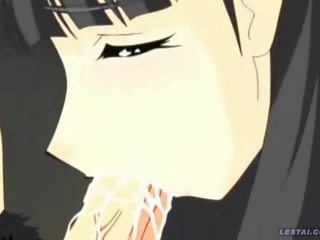 Petite hentai anime escort chained and rammed