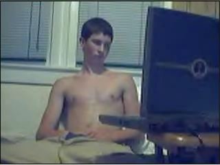 Watching porn And Wanking His peter