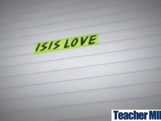(August Ames & Isis Love) Teacher With Round Big Tits Like Intercorse clip-06