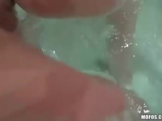 Czech mademoiselle Electra analyzed in jacuzzi