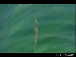 Hentai amant devine slick pizda lins și tate supt de aliens