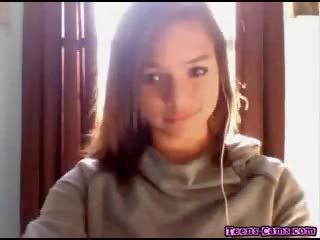 Sweet Looking young female Is Showing Some Love For The Camera