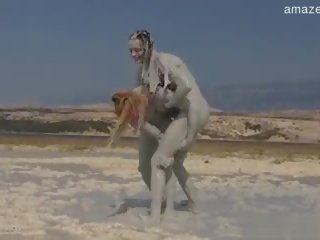 Concupiscent žena špricanje