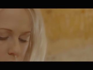 Unbelievable blonde Carla touching pussy