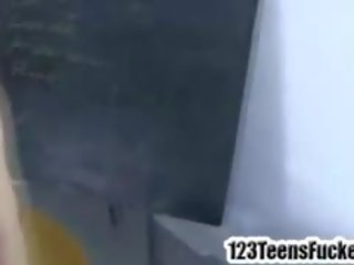 Small Tit Brunette Teen Fucks A Big shaft