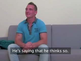 Middle-aged eurosex recruiter pussyeaten
