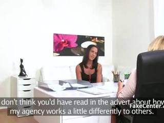 Fabulous lesbians fucking on casting