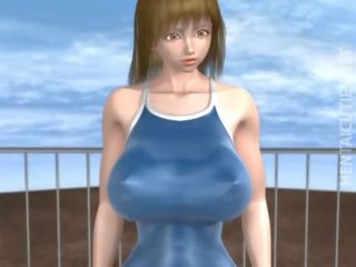3D hentai streetwalker take cock at poolside