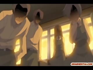 Chains Hentai Coed Ass Dildoed And Assfucked In The Class
