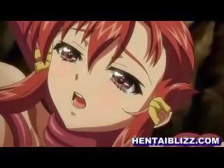Prsatá hentai brutálně vrtané podle tentacles netvor