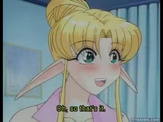 Plachý hentai elf teenager bliká ji perfectly shaped titty pro the profesor