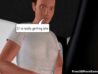3D blonde princess sucks putz and gets fucked hard