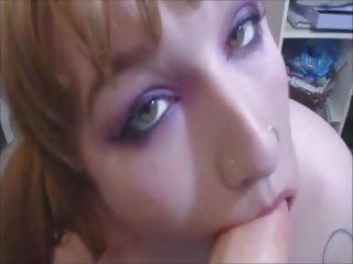 Desiring Redhead Teen Sucking On Her Favorite Plastic Love Rod